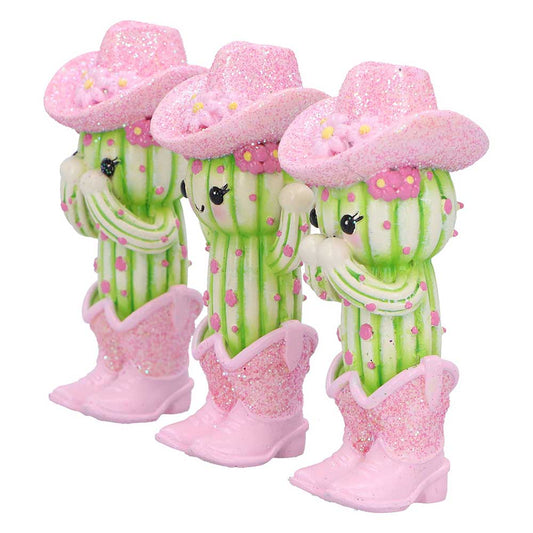 Three Wise Cacti 9.5cm Resin Figurine Set 2