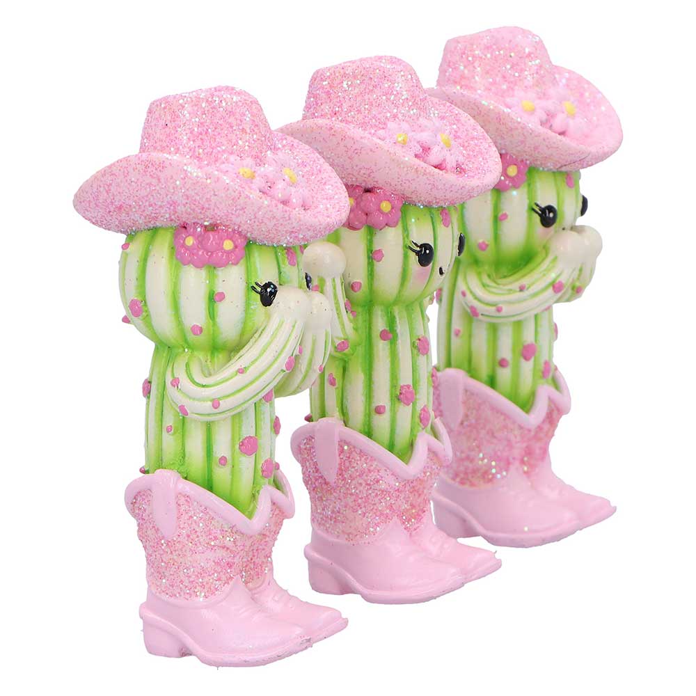 Three Wise Cacti 9.5cm Resin Figurine Set 4