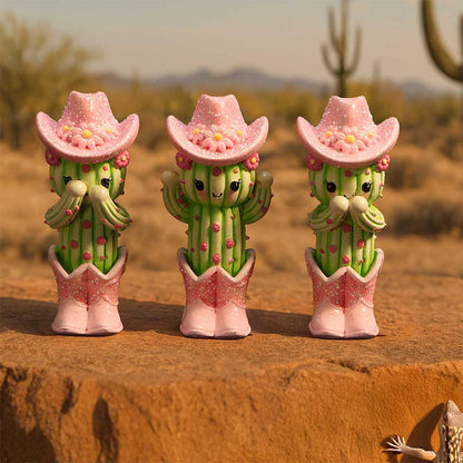 Three Wise Cacti 9.5cm Resin Figurine Set 8