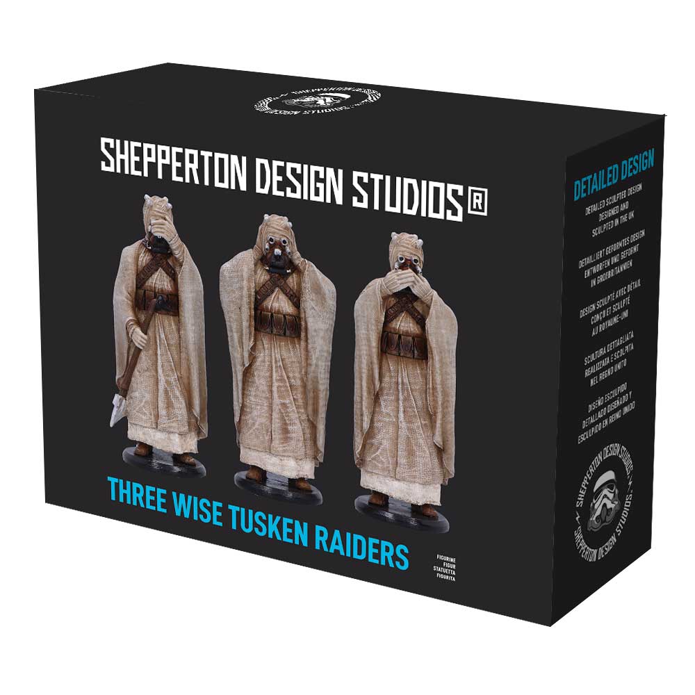 Three Wise Tusken Raiders 14.3cm Resin Statues 7