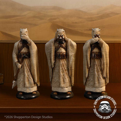 Three Wise Tusken Raiders 14.3cm Resin Statues 8