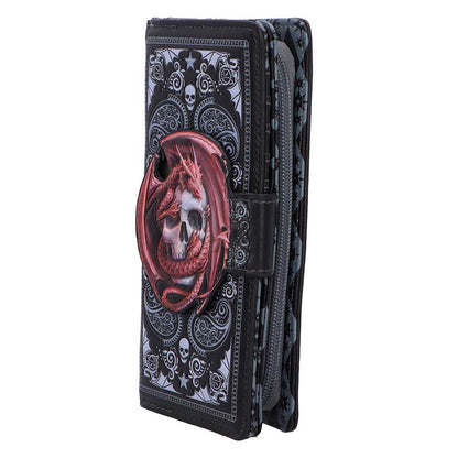 Skull Embrace Embossed Purse by Anne Stokes 18.5cm 2