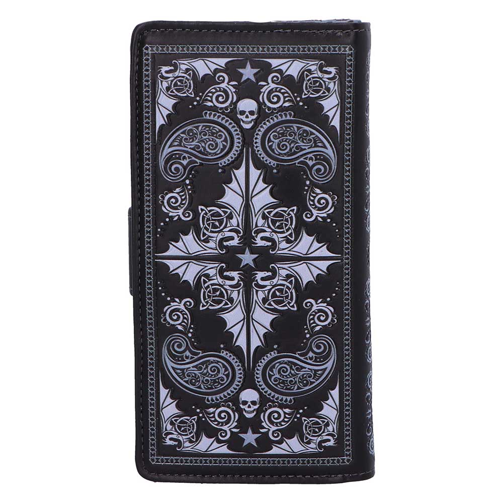 Skull Embrace Embossed Purse by Anne Stokes 18.5cm 3