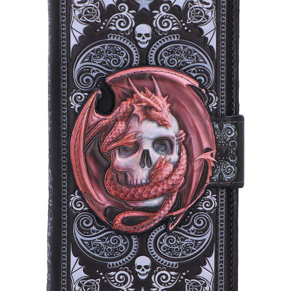 Skull Embrace Embossed Purse by Anne Stokes 18.5cm 5