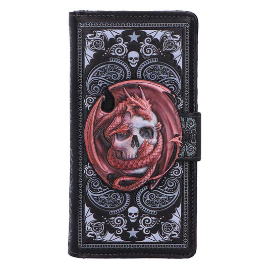 Skull Embrace Embossed Purse by Anne Stokes 18.5cm 1