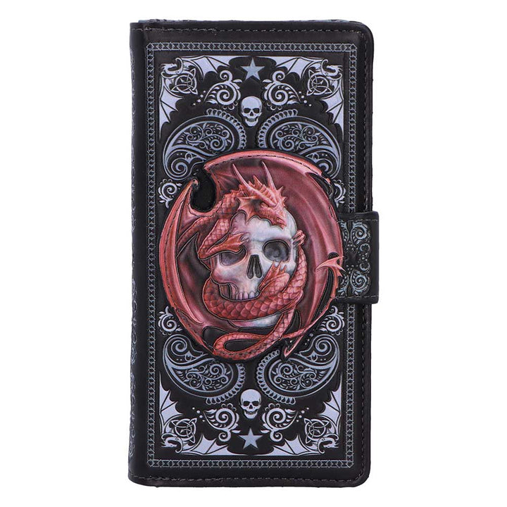 Skull Embrace Embossed Purse by Anne Stokes 18.5cm 1
