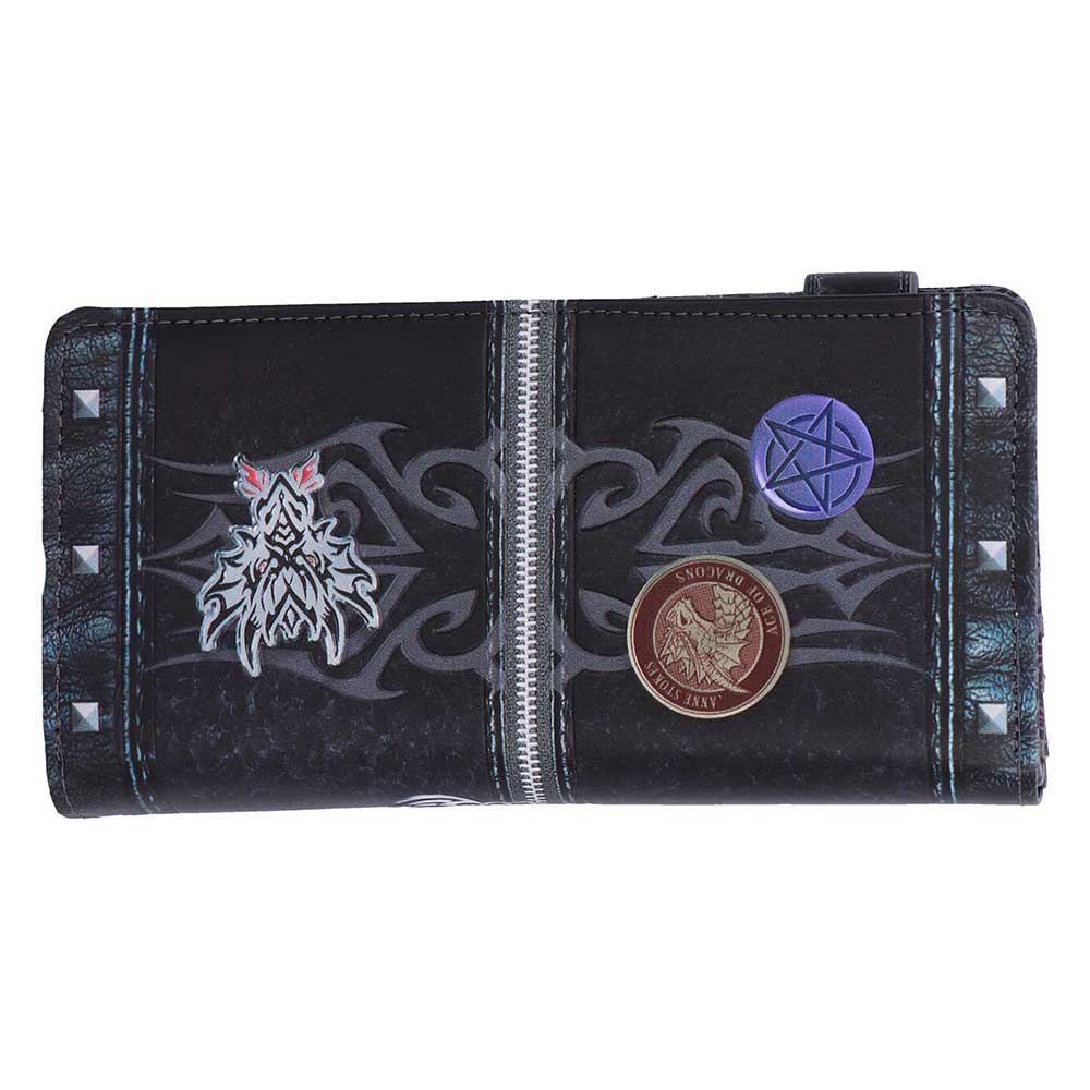 Unzipped Dragon Embossed Purse by Anne Stokes 18.5cm 3