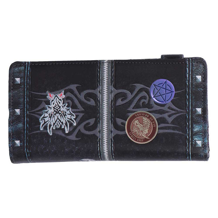 Unzipped Dragon Embossed Purse by Anne Stokes 18.5cm 3