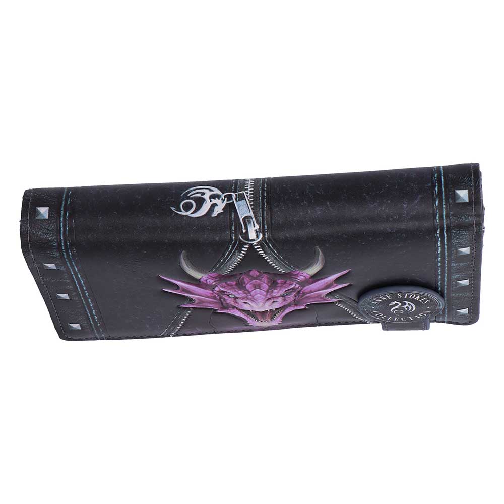 Unzipped Dragon Embossed Purse by Anne Stokes 18.5cm 4