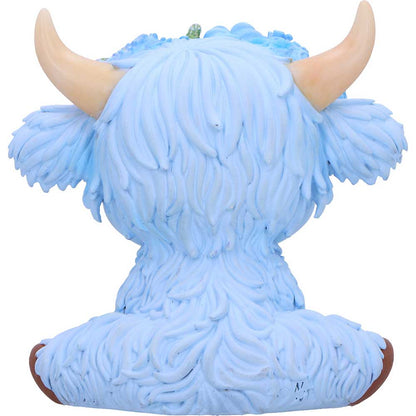 Bluebell Blue Flower Cow Figurine 10.8cm 6