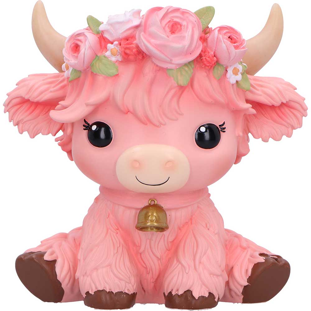 Moo Crew Primrose Pink Flower Cow 10.8cm 5