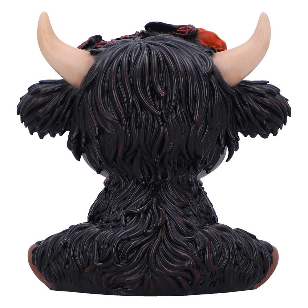 Moo Crew Dahlia Black Flower Cow 10.8cm 3