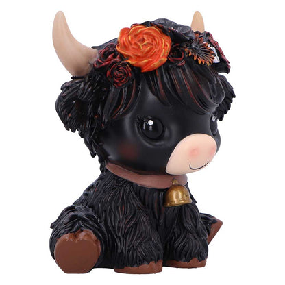 Moo Crew Dahlia Black Flower Cow 10.8cm 4