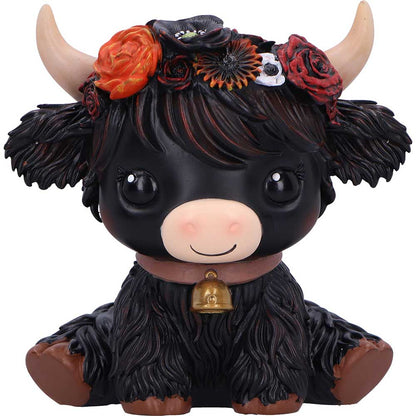 Moo Crew Dahlia Black Flower Cow 10.8cm 5