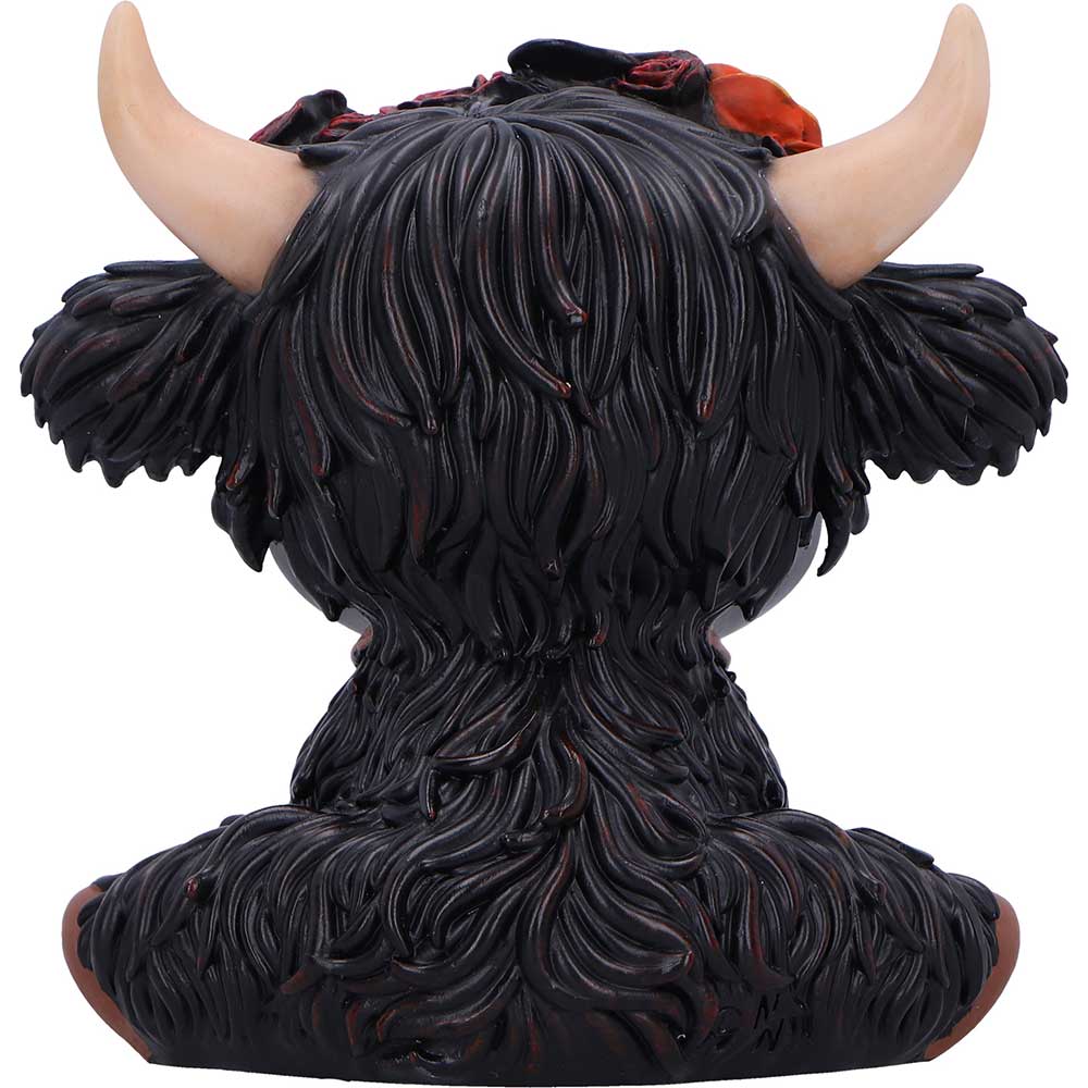 Moo Crew Dahlia Black Flower Cow 10.8cm 6