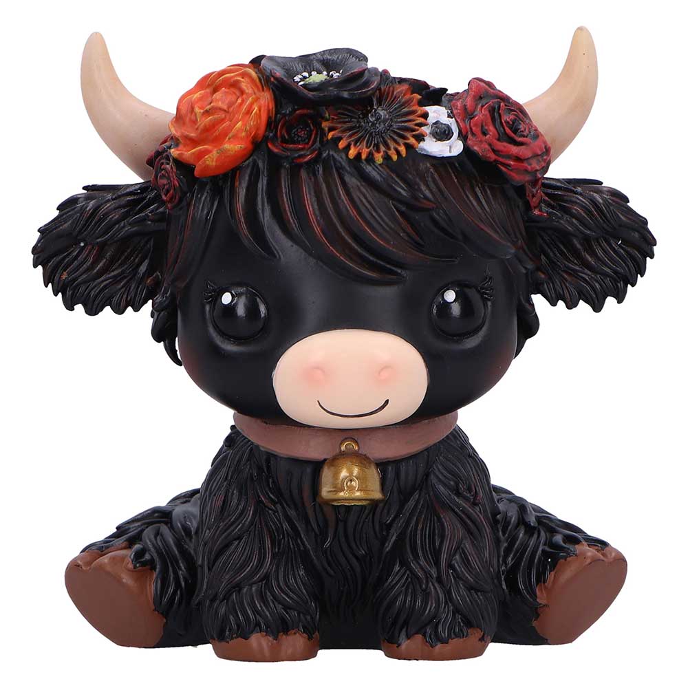 Moo Crew Dahlia Black Flower Cow 10.8cm 1