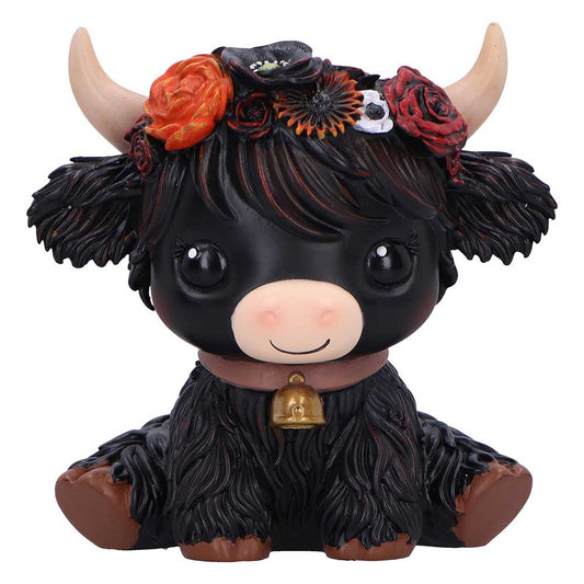 Moo Crew Dahlia Black Flower Cow 10.8cm 1