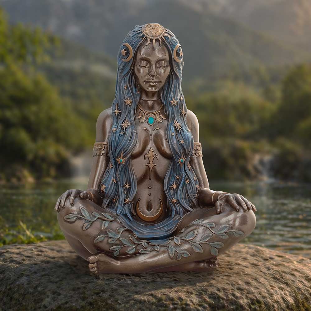 Celestial Goddess Art Bronze Figurine 17cm 7