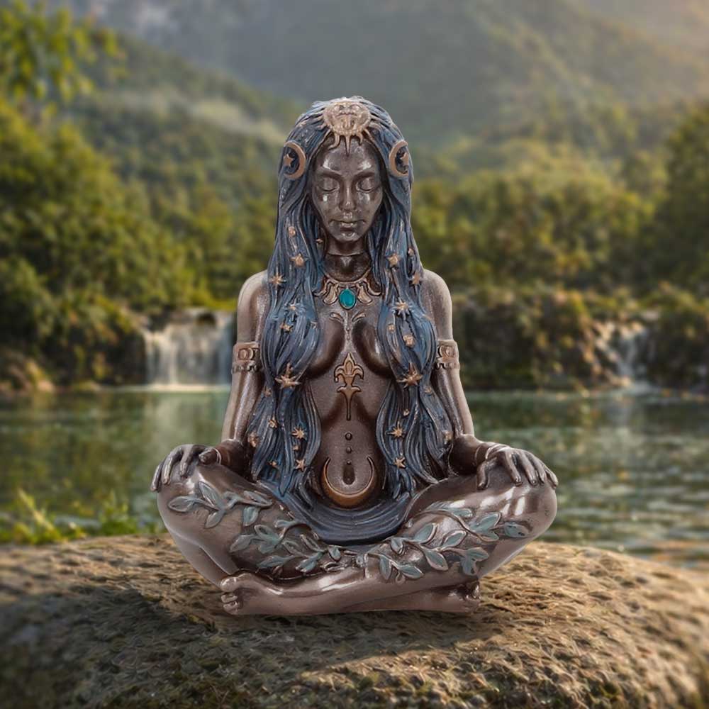 Celestial Goddess Mini Bronze Figurine 8.3cm 7