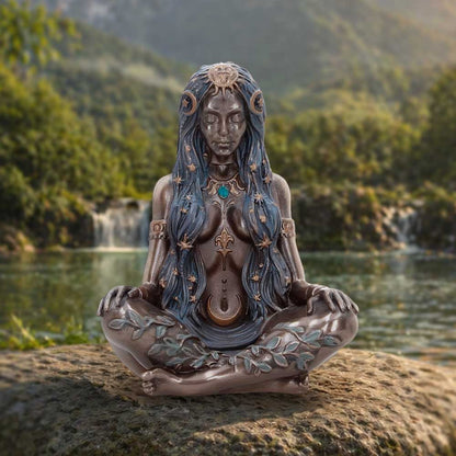Celestial Goddess Mini Bronze Figurine 8.3cm 7