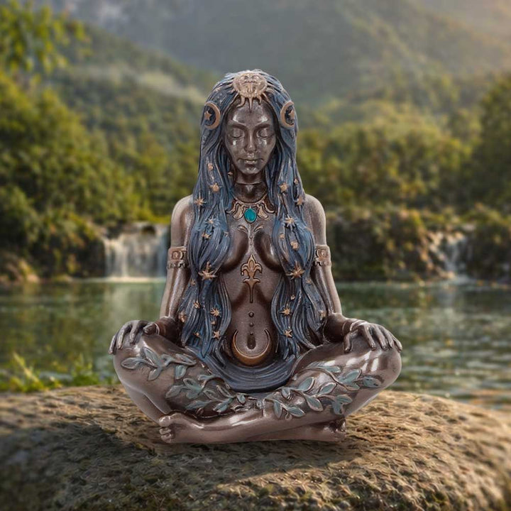 Celestial Goddess Mini Bronze Figurine 8.3cm