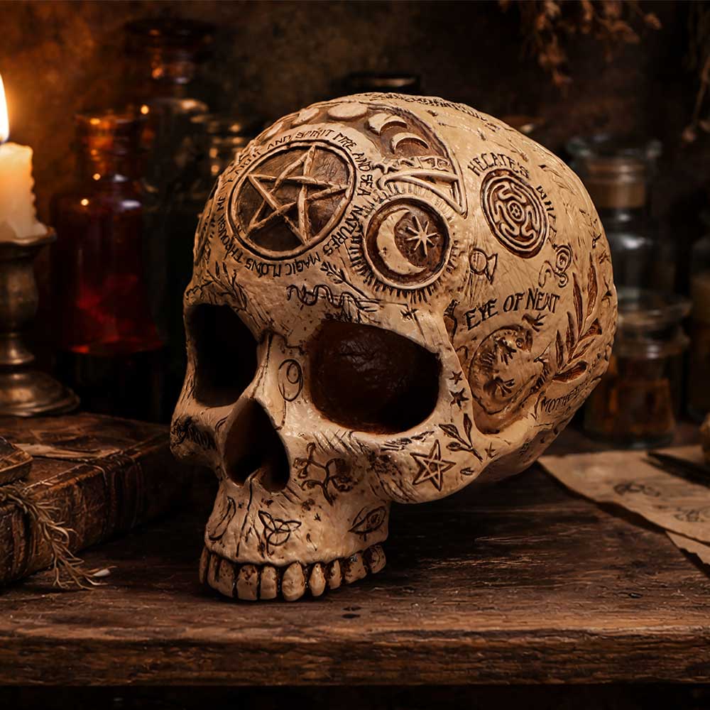 Apothecary Skull Figurine 14cm 8