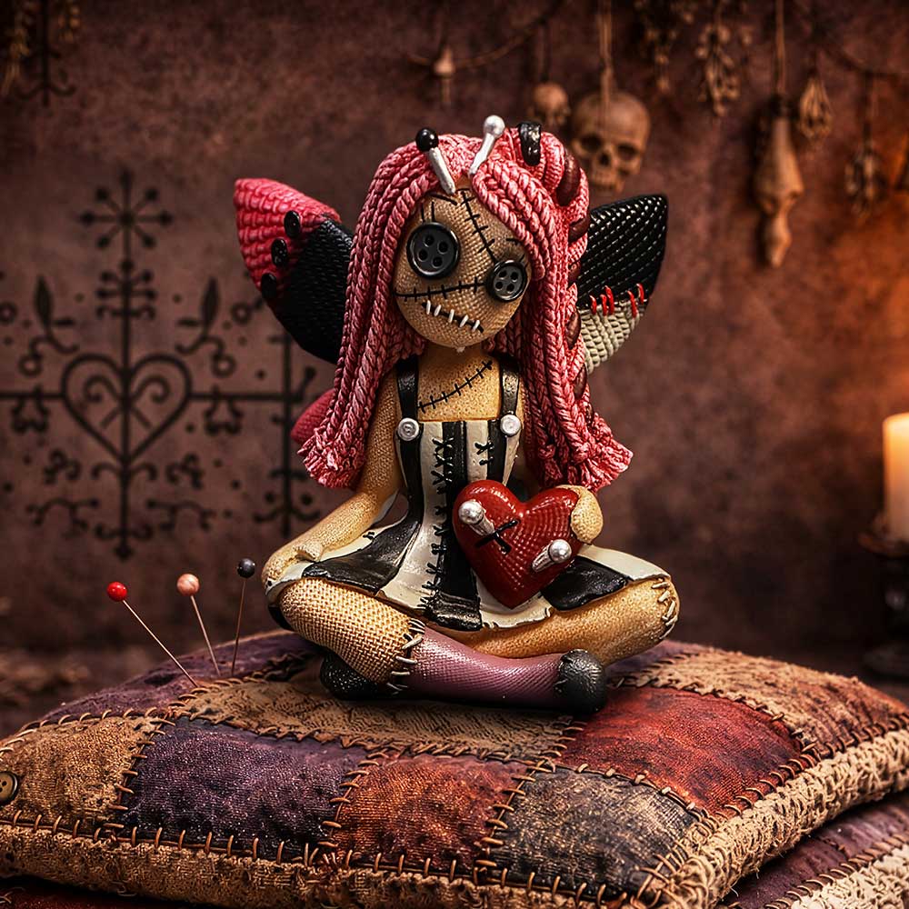 The Stitchlings Pinny Thimble Voodoo Figurine 9.7cm 7