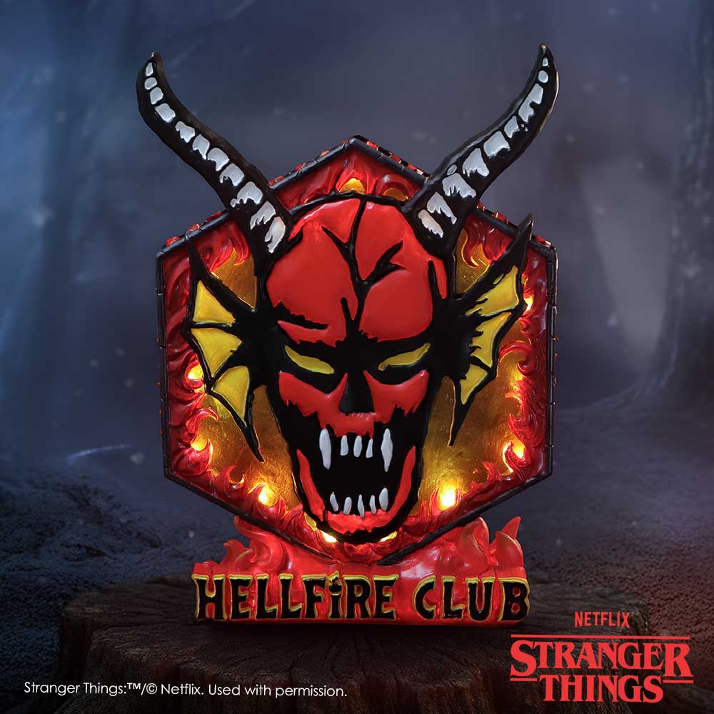Stranger Things Hellfire Club USB Table Lamp 23.6cm 7