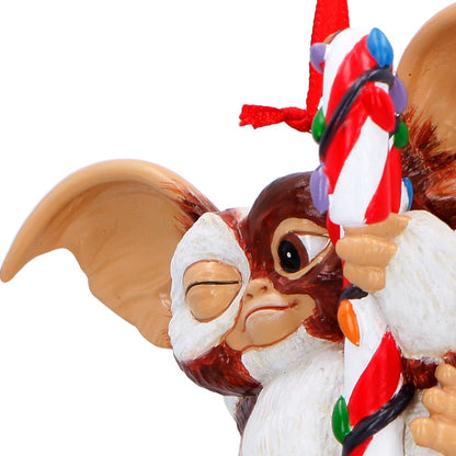 Gremlins Gizmo Festive Candy Cane Hanging Ornament 10.5cm 5