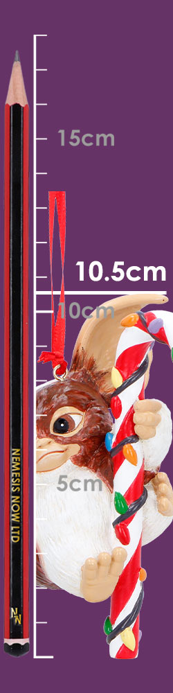 Gremlins Gizmo Festive Candy Cane Hanging Ornament 10.5cm 7
