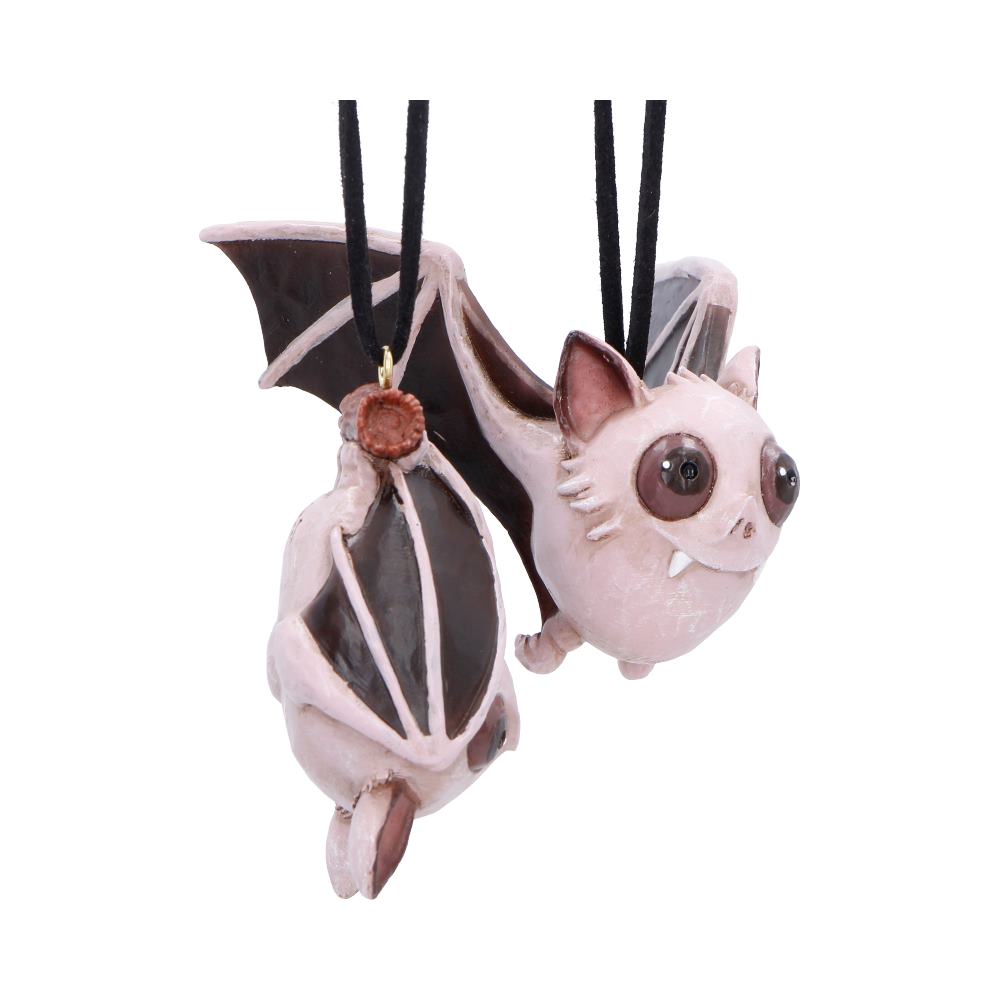 Sneak and Peak Halloween Hanging Ornaments Set of Two 6.7cm
