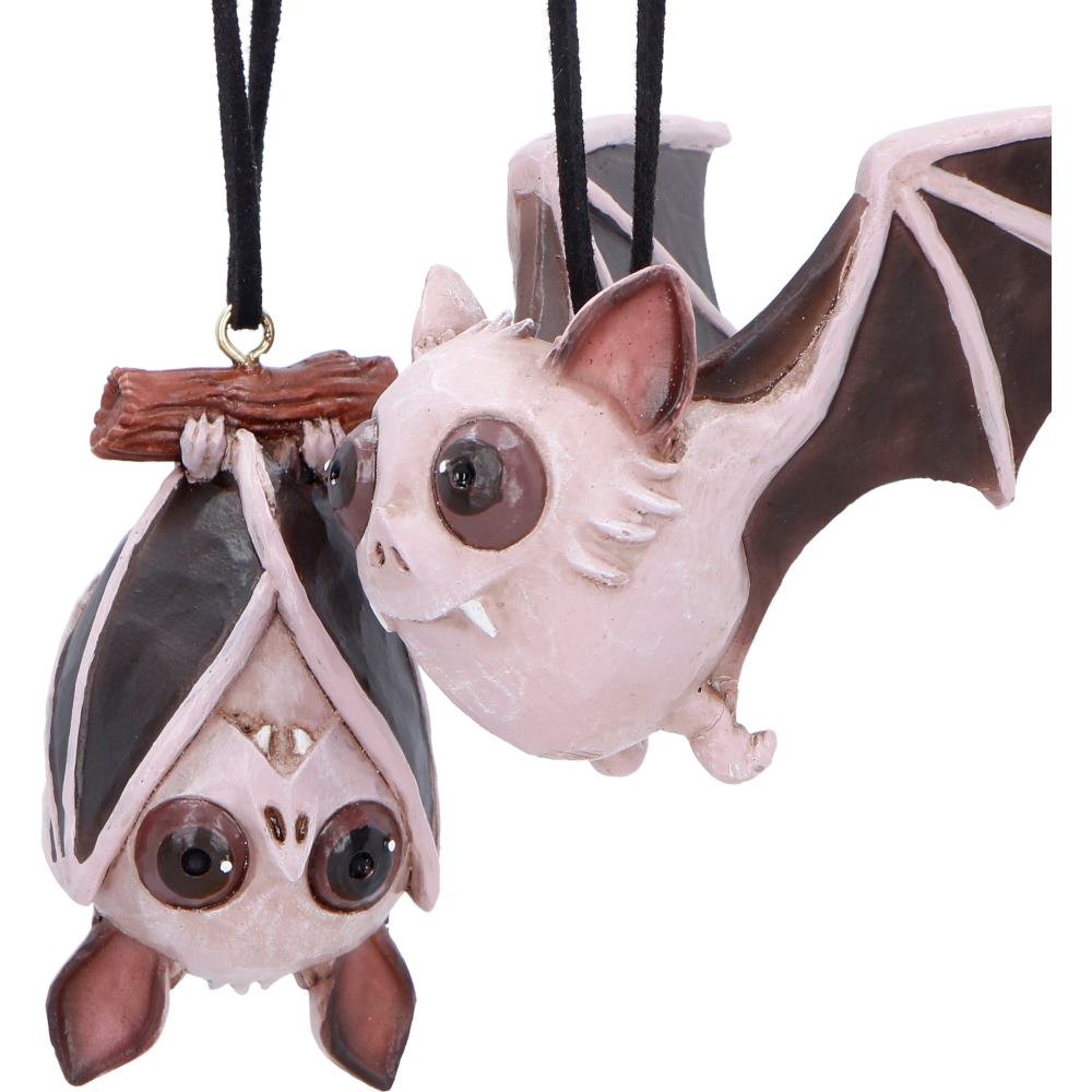 Sneak and Peak Halloween Hanging Ornaments Set of Two 6.7cm 5