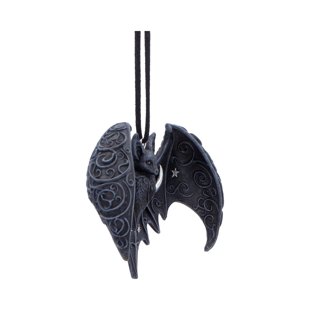 Lunar Wing Hanging Black Bat Ornament 7.2cm 3