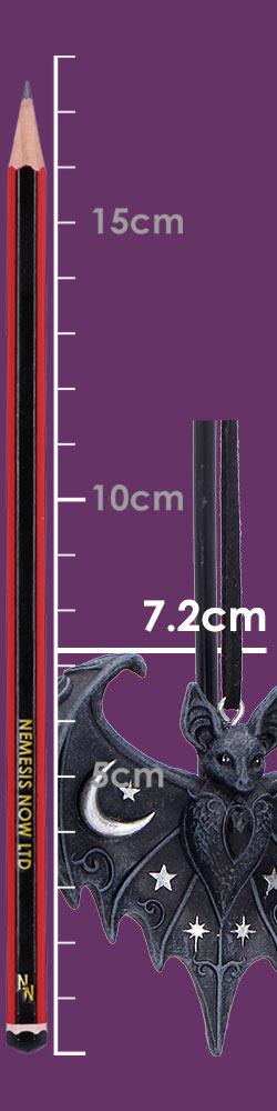 Lunar Wing Hanging Black Bat Ornament 7.2cm 8