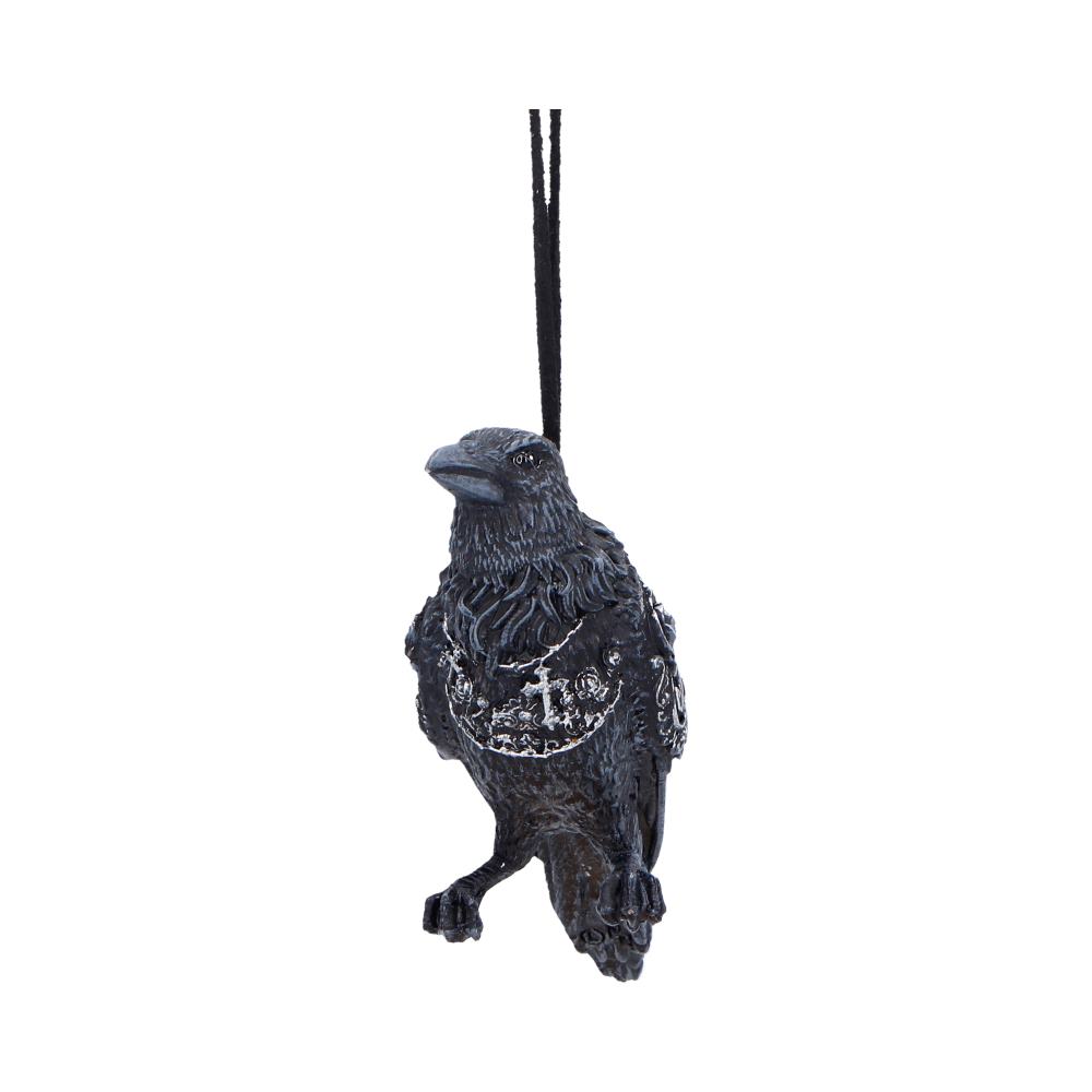 Last Omen Hanging Black Raven Ornament 7cm 2