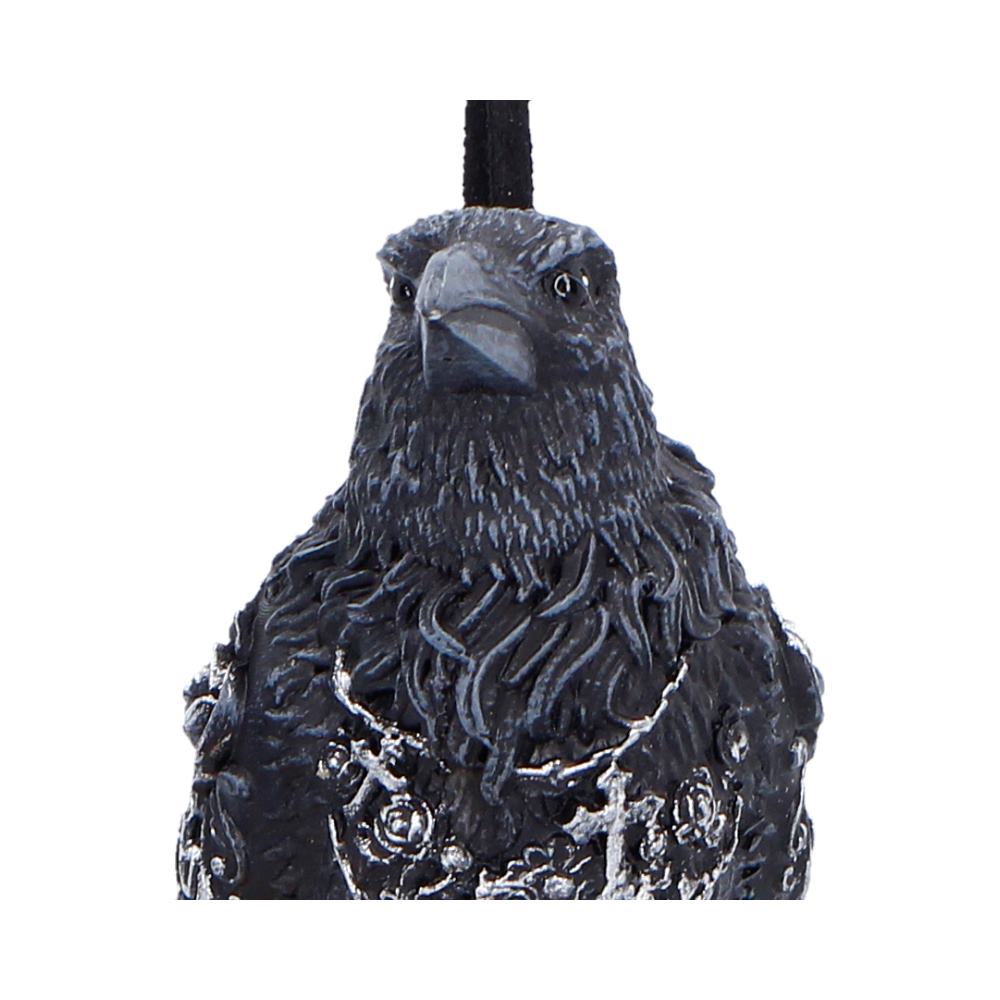 Last Omen Hanging Black Raven Ornament 7cm 4