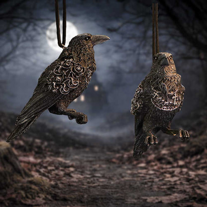 Last Omen Hanging Black Raven Ornament 7cm 6