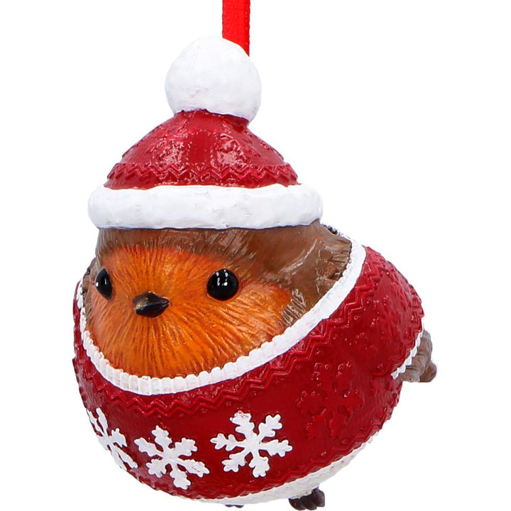 Robin Winter Warmth Hanging Ornament 7cm