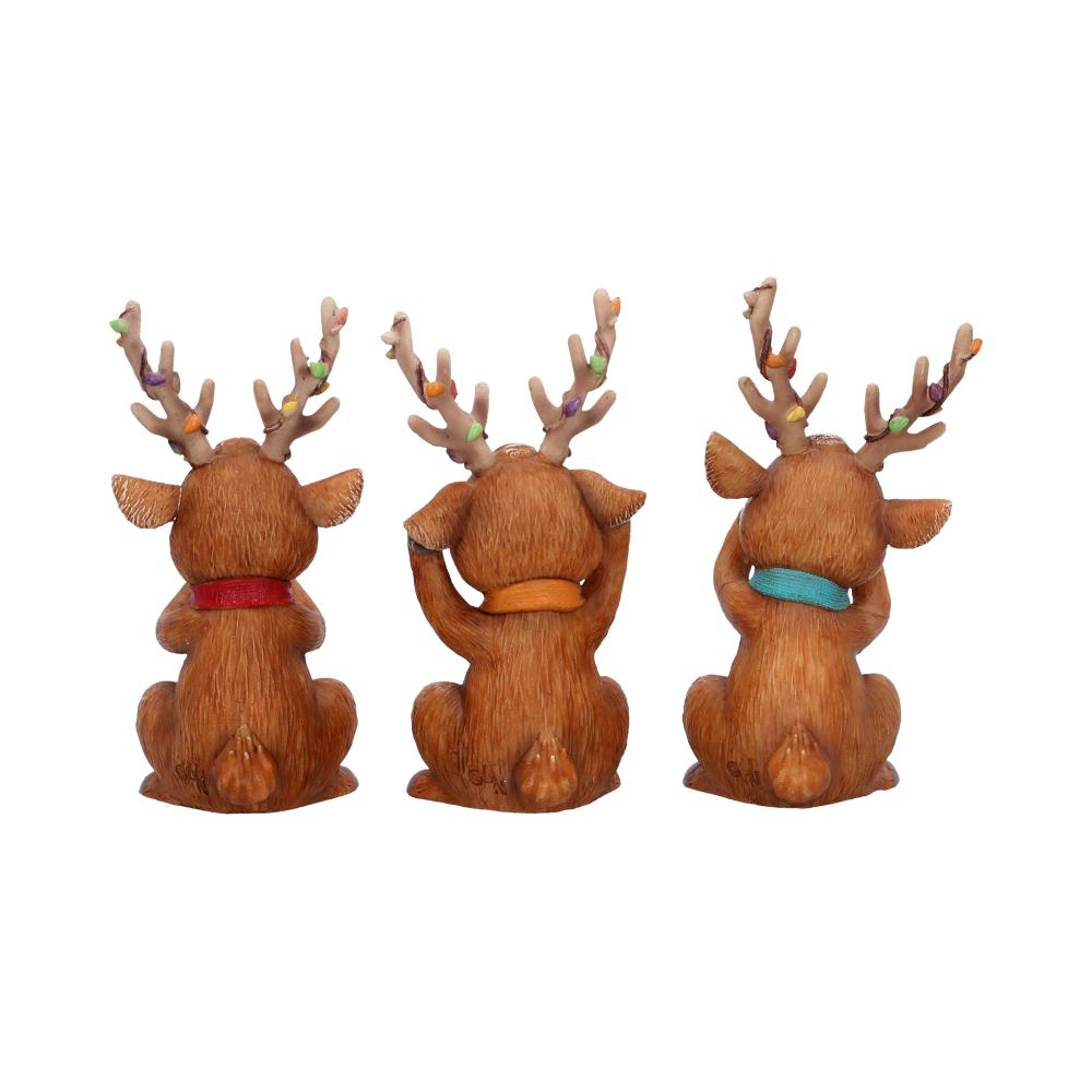 Three Wise Reindeer Figurine Set 10.8cm 3