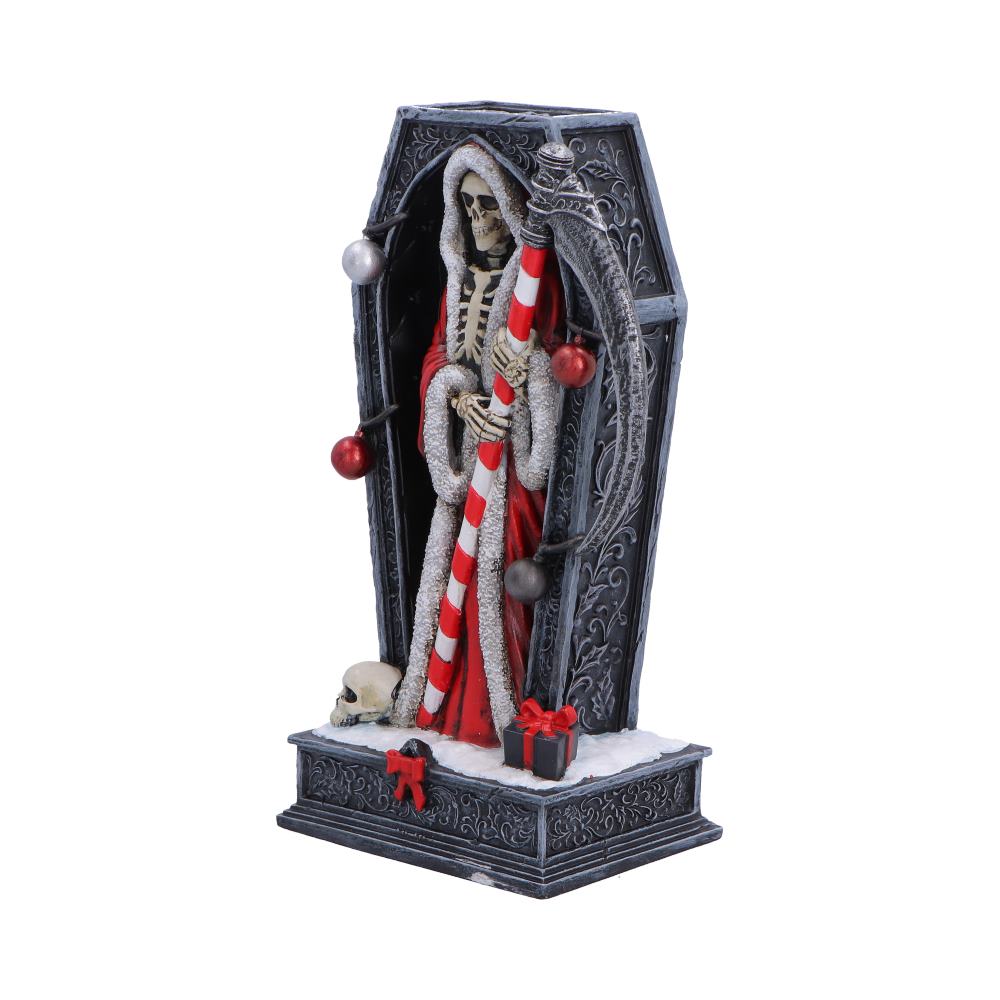Silent Nightmares Merry Cryptmas Christmas Reaper Coffin Figurine 17.5cm 2
