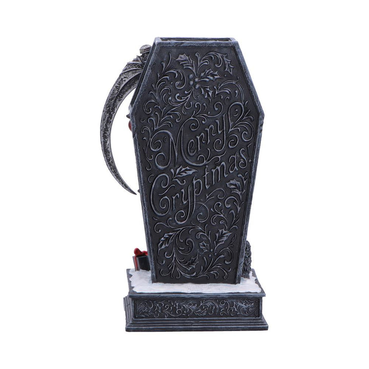Silent Nightmares Merry Cryptmas Christmas Reaper Coffin Figurine 17.5cm