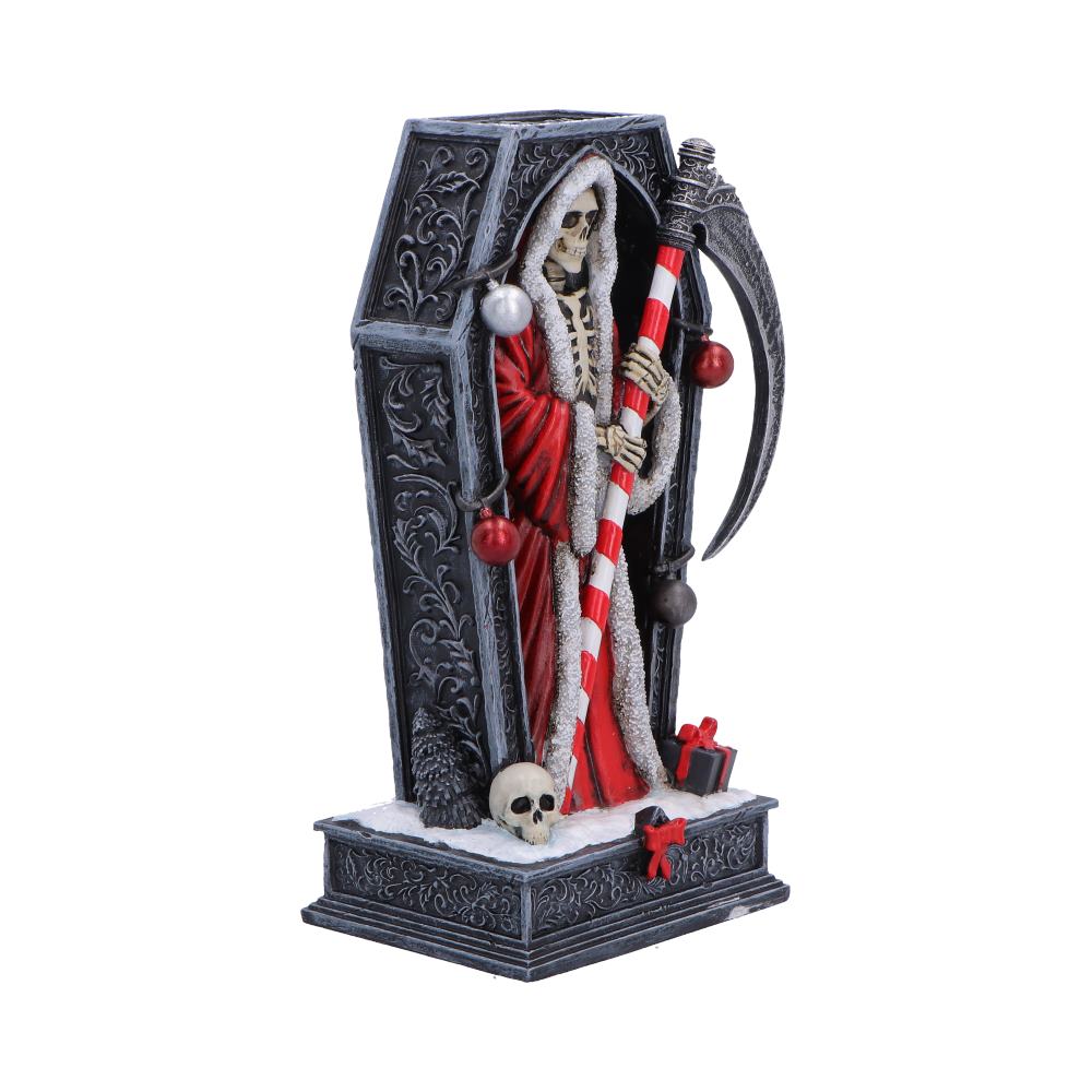 Silent Nightmares Merry Cryptmas Christmas Reaper Coffin Figurine 17.5cm 4