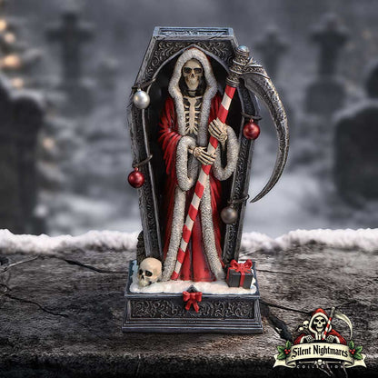 Silent Nightmares Merry Cryptmas Christmas Reaper Coffin Figurine 17.5cm 7