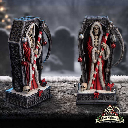 Silent Nightmares Merry Cryptmas Christmas Reaper Coffin Figurine 17.5cm 8