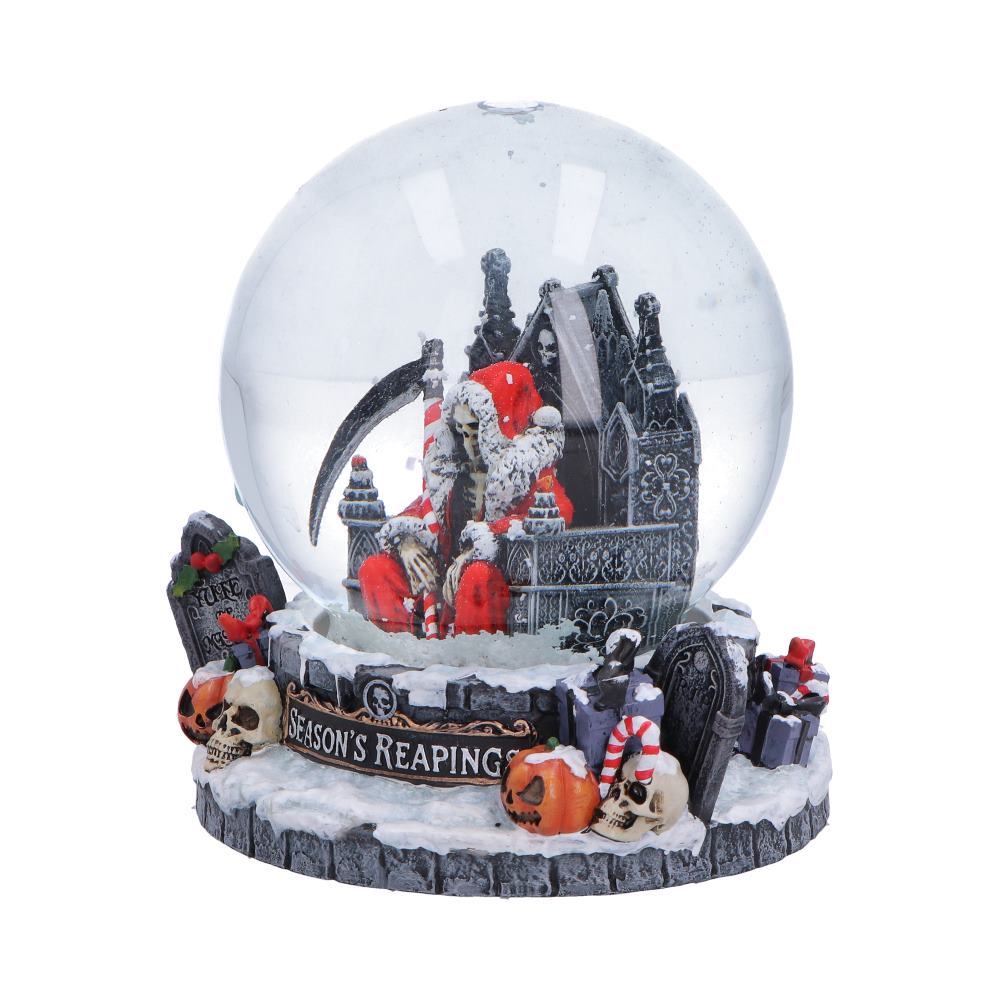 Silent Nightmares Seasons Reapings Christmas Reaper Snow Globe 12.5cm 2