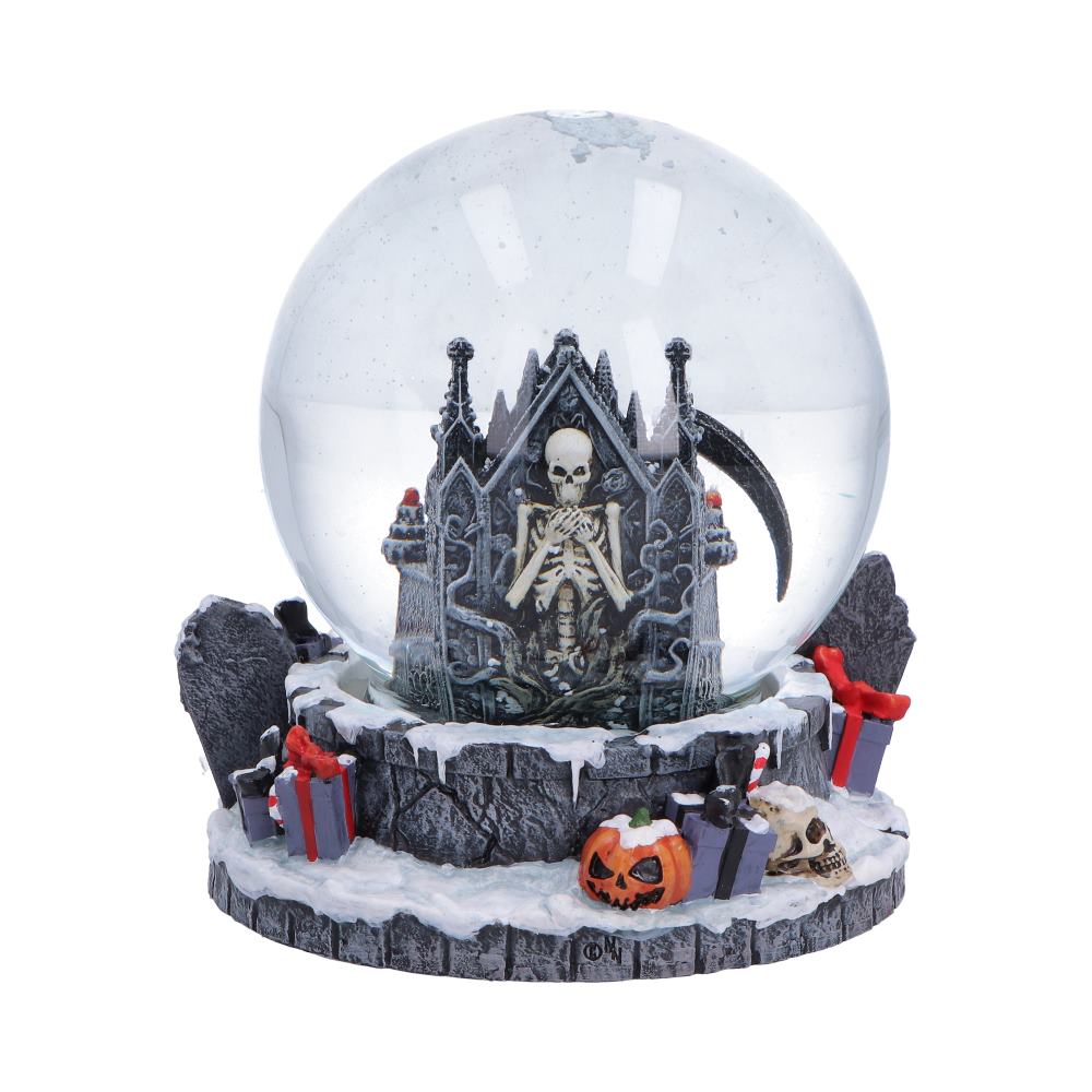 Silent Nightmares Seasons Reapings Christmas Reaper Snow Globe 12.5cm 3