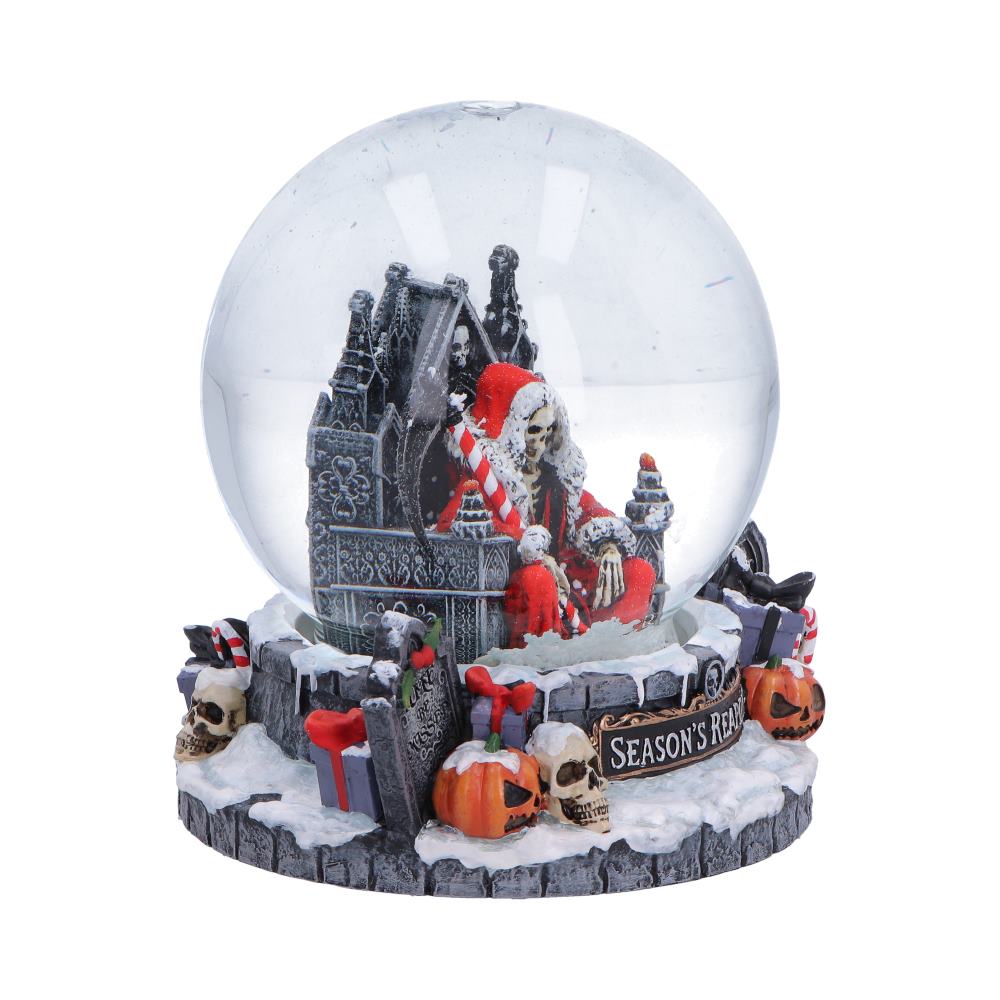 Silent Nightmares Seasons Reapings Christmas Reaper Snow Globe 12.5cm 4