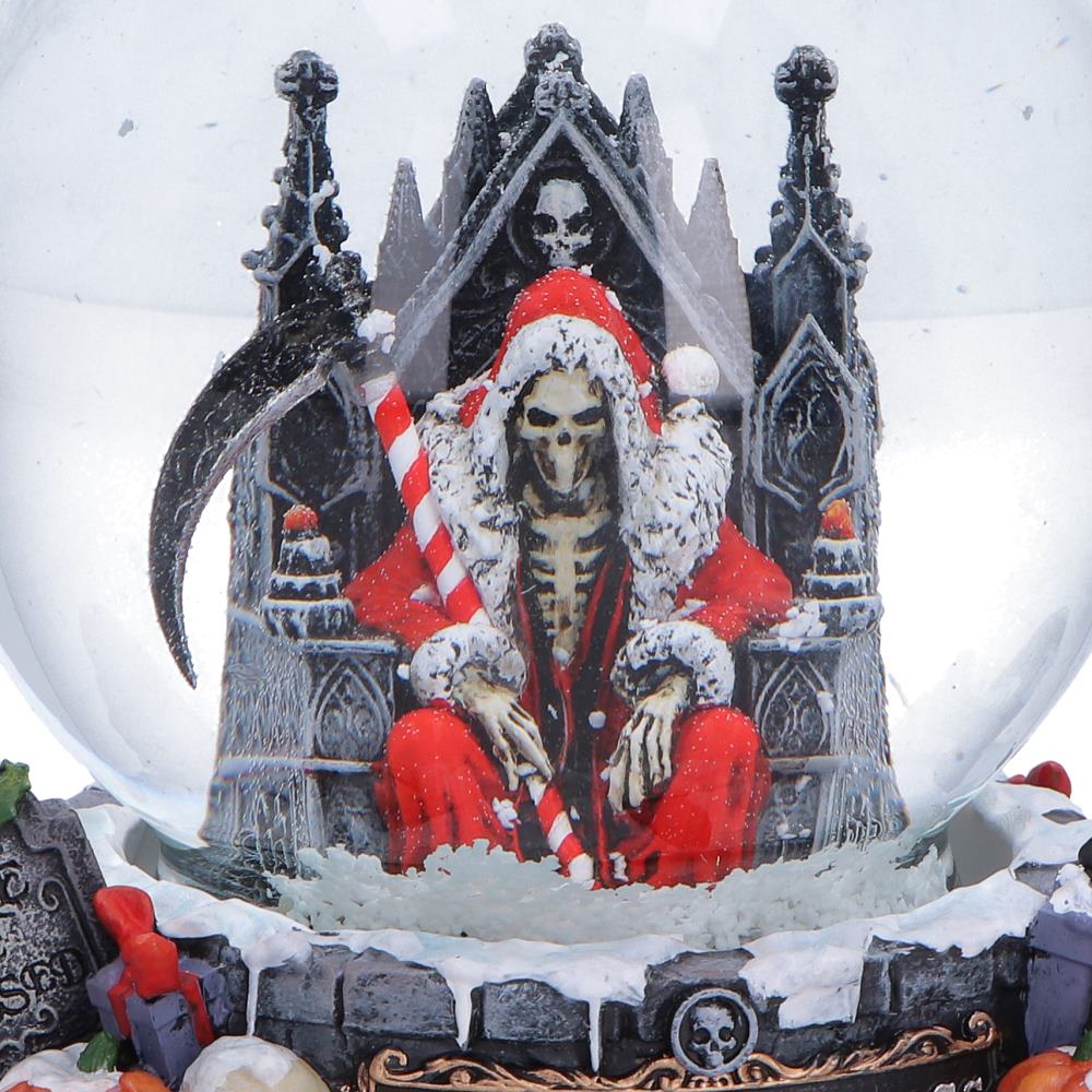 Silent Nightmares Seasons Reapings Christmas Reaper Snow Globe 12.5cm 6