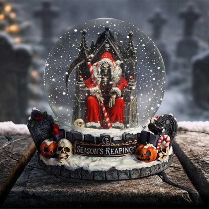 Silent Nightmares Seasons Reapings Christmas Reaper Snow Globe 12.5cm 7