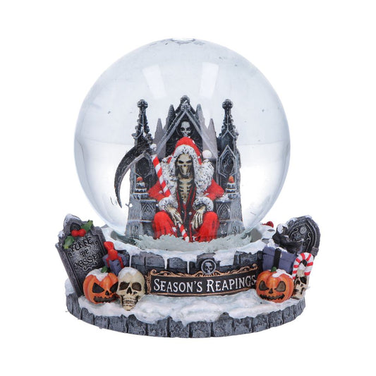 Silent Nightmares Seasons Reapings Christmas Reaper Snow Globe 12.5cm 1